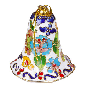 Glocke Weihnachtsglocken Weihnachtsdeko Deko Cloisonne Emaille 5164